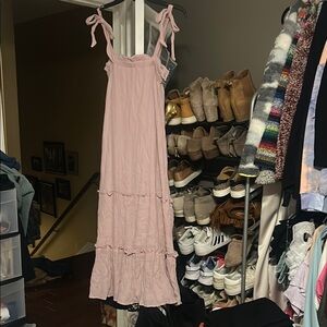 Blu Pepper Pink Ruffled Tiered Sundress